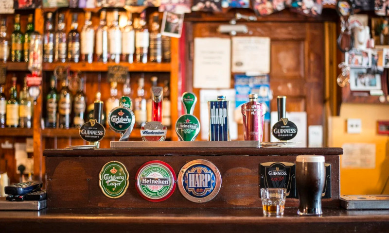 Biertap met verschillende bieren